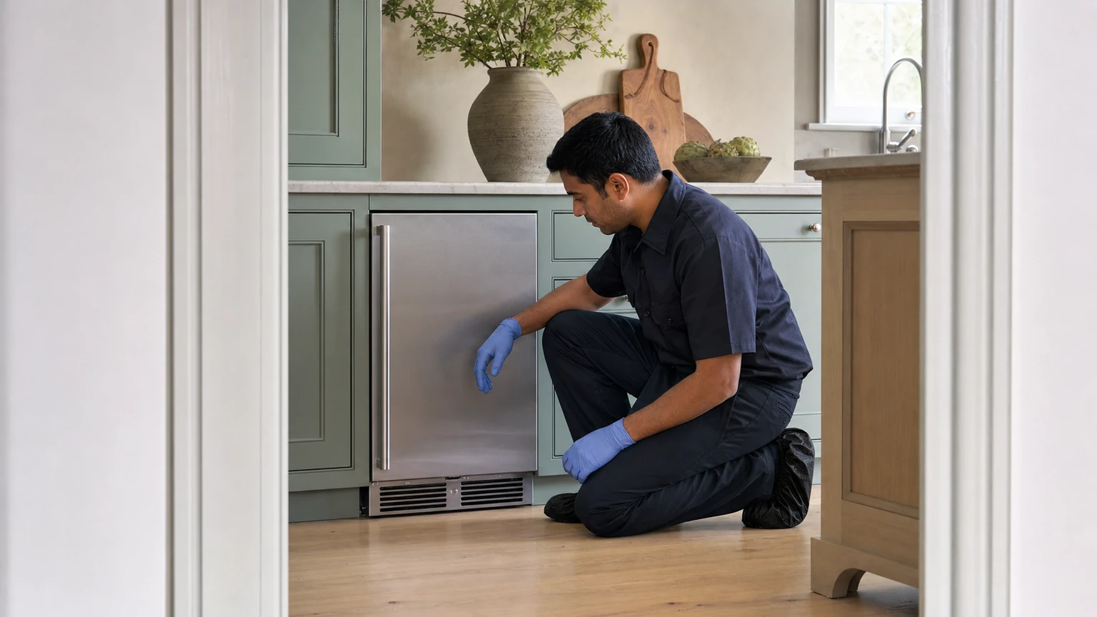Undercounter ice maker diagnostic visit in Hingham