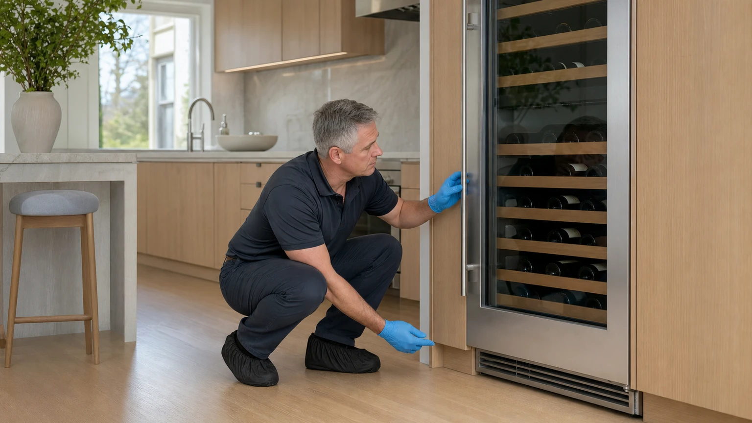 Wine cooler diagnostic visit in Hingham